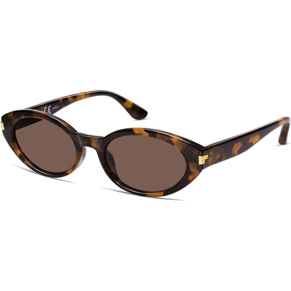 Retro Small Oval Sunglasses Polarized UV Protection Vintage Unisex Shades